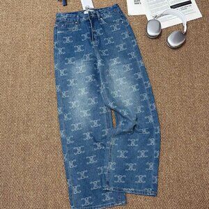 CelineBlue full-print jeans